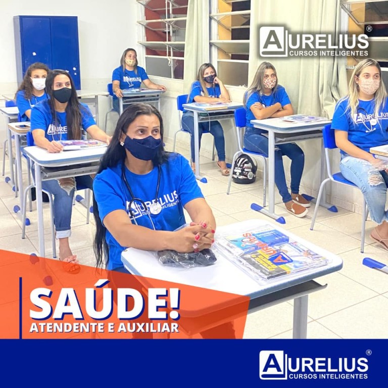 Capa CURSO DE ATENDENTE E AUXILIAR NA ÁREA DA SAÚDE